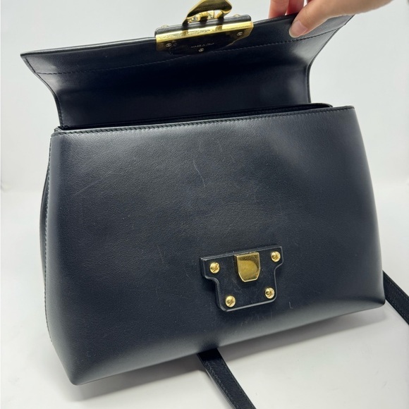 Dolce & Gabbana Lucia Black Leather Satchel – Studded Handle, Crossbody - Picture 15 of 15